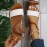 Women's Lightweight Flat Sandals with Ankle Buckle Strap - Casual Summer Shoes