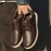 Men's Casual Moccasin Slippers, Breathable Lightweight Slip On Shoes For Outdoor Walking Driving, Autumn And Winter