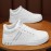 Plus Size Men's Solid Colour High Top Skateboard Shoes, Comfy Non Slip Durable Lace Up Sneakers For Men's Outdoor Activities