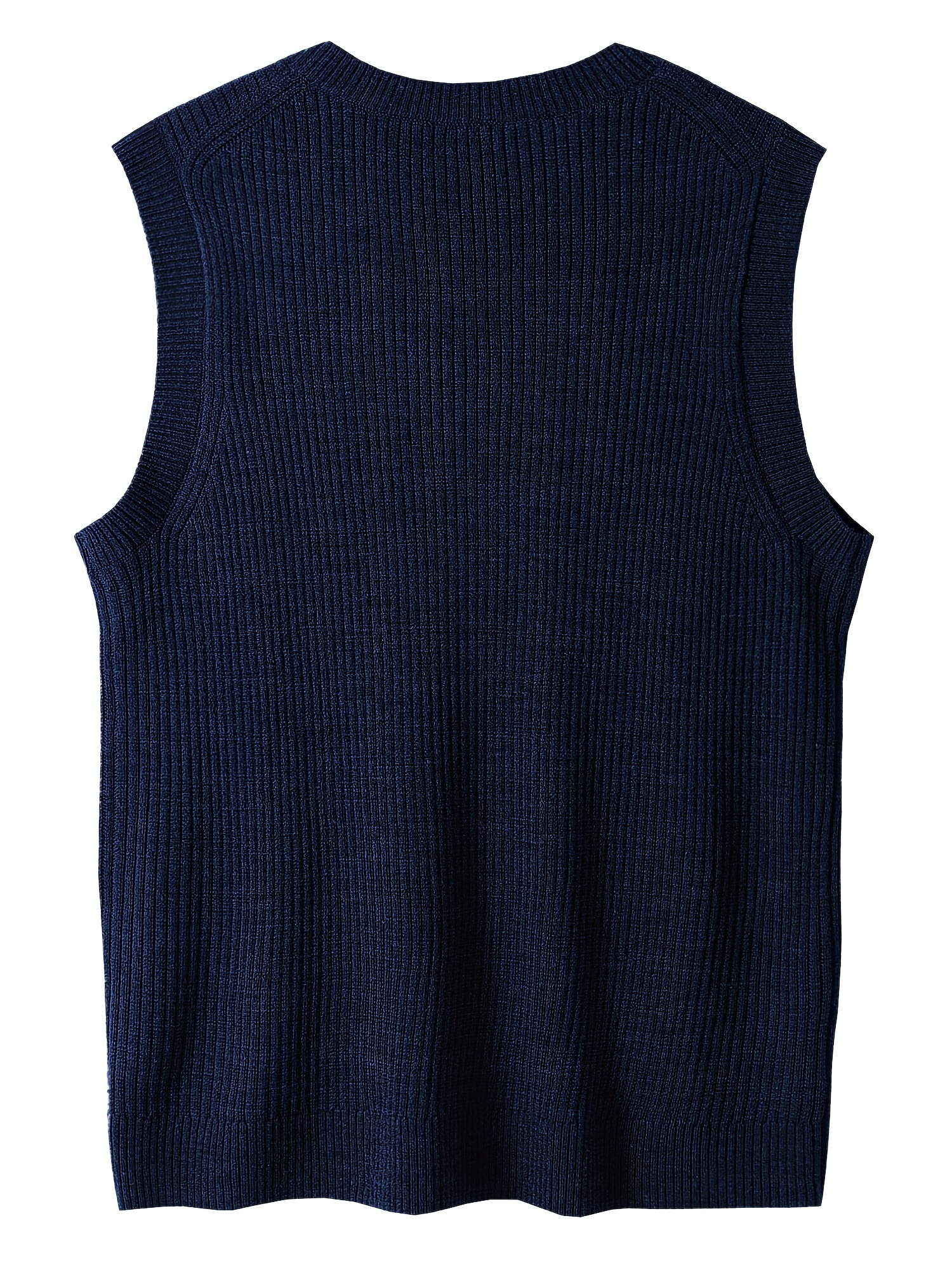 mens v neck sweater vest pullover solid color sleeveless sweaters vest preppy style details 9