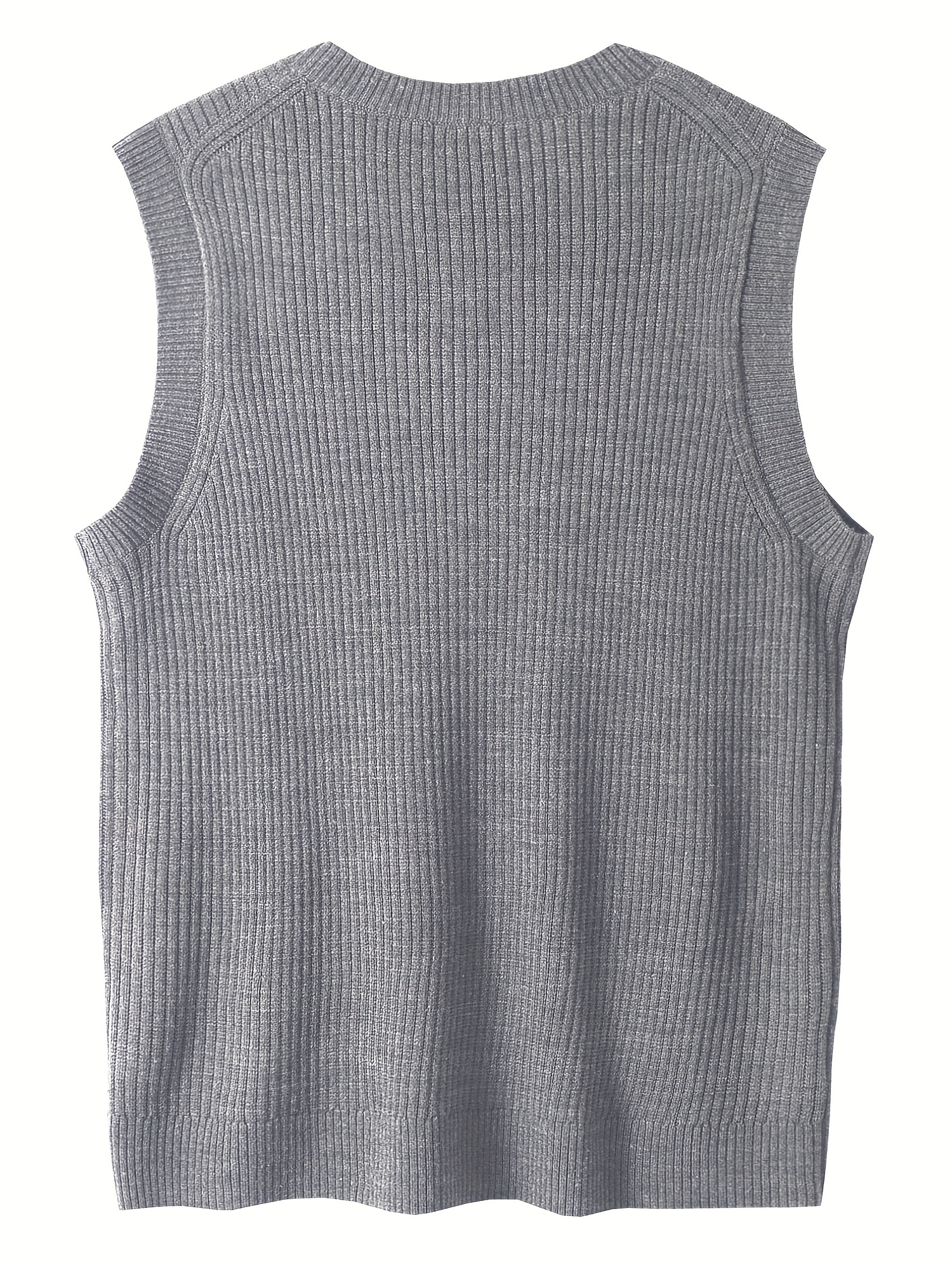 mens v neck sweater vest pullover solid color sleeveless sweaters vest preppy style details 27